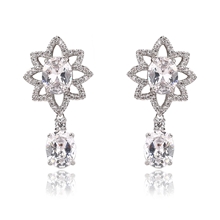 Show details for Nickel Free Platinum Plated Luxury Dangle Earrings Online Shopping