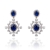 Picture of Luxury Blue Dangle Earrings with Full Guarantee