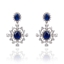 Show details for Luxury Blue Dangle Earrings with Full Guarantee