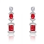 Show details for Beautiful Cubic Zirconia Platinum Plated Dangle Earrings