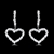 Picture of Love & Heart Cubic Zirconia Small Hoop Earrings of Original Design