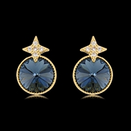 Picture of Fashion Cubic Zirconia Delicate Big Stud Earrings