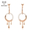 Show details for Distinctive White Classic Dangle Earrings with Low MOQ