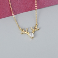 Show details for Staple Small Gold Plated Pendant Necklace