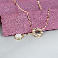 Show details for Fashionable Delicate Cubic Zirconia Pendant Necklace