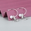 Show details for Recommended White Platinum Plated Dangle Earrings from Top Designer