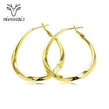 Show details for Recommended Gold Plated Casual Big Hoop Earrings from Top Designer