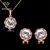 Picture of 16 Inch Platinum Plated Necklace and Earring Set in Flattering Style