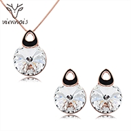 Picture of Popular Artificial Crystal 16 Inch Necklace and Earring Set