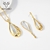 Picture of Zinc Alloy Gold Plated Necklace and Earring Set in Flattering Style