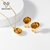 Picture of Distinctive Orange Zinc Alloy Necklace and Earring Set of Original Design