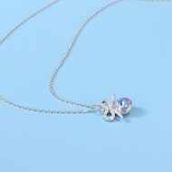 Picture of Simple Platinum Plated Pendant Necklace with Speedy Delivery