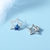 Picture of 925 Sterling Silver Platinum Plated Stud Earrings at Great Low Price
