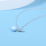 Picture of Great Value Blue 925 Sterling Silver Pendant Necklace at Factory Price