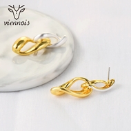 Picture of Filigree Medium Gold Plated Dangle Earrings