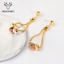 Show details for Filigree Medium Gold Plated Dangle Earrings