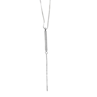 Picture of Good Cubic Zirconia 16 Inch Pendant Necklace