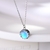 Picture of Low Cost Platinum Plated Blue Pendant Necklace with Low Cost