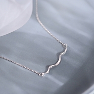Picture of 16 Inch Platinum Plated Pendant Necklace at Super Low Price