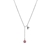 Picture of Low Cost Platinum Plated Pink Pendant Necklace with Low Cost