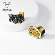 Picture of Popular Enamel Gold Plated Stud Earrings