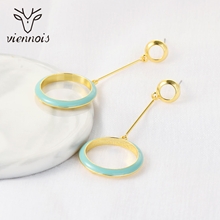 Show details for Eye-Catching Blue Zinc Alloy Dangle Earrings with Member Discount