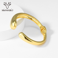 Picture of Good Medium Gold Plated Fashion Bangle