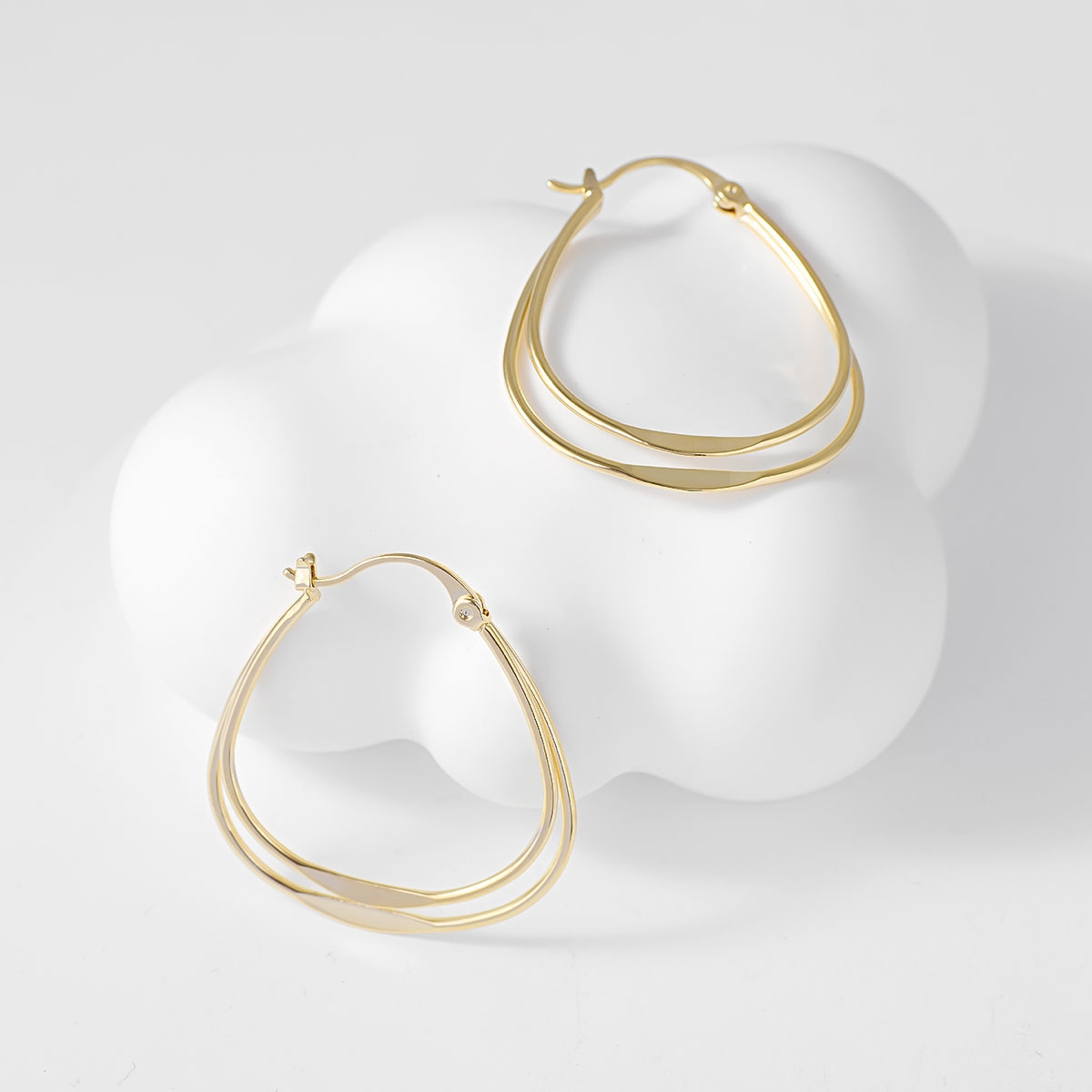 Fast Selling Gold Plated Medium Small Hoop Earrings from Editor Picks