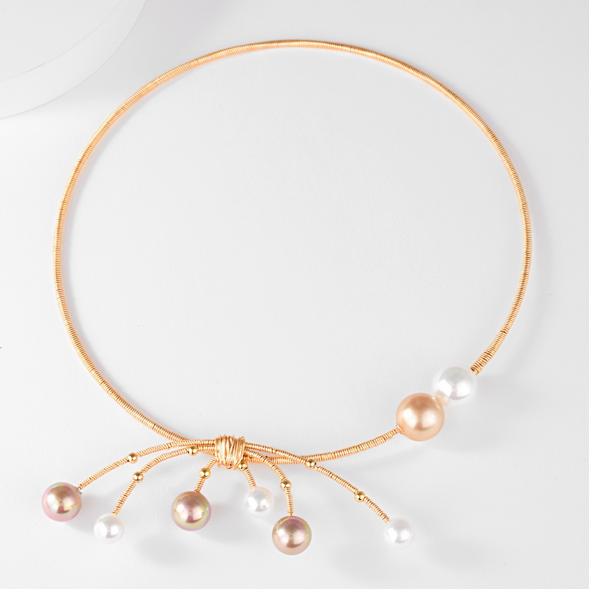 Latest Medium Copper or Brass Collar Necklace