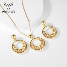 Show details for Attractive Gold Plated Small 2 Piece Jewelry Set For Your Occasions