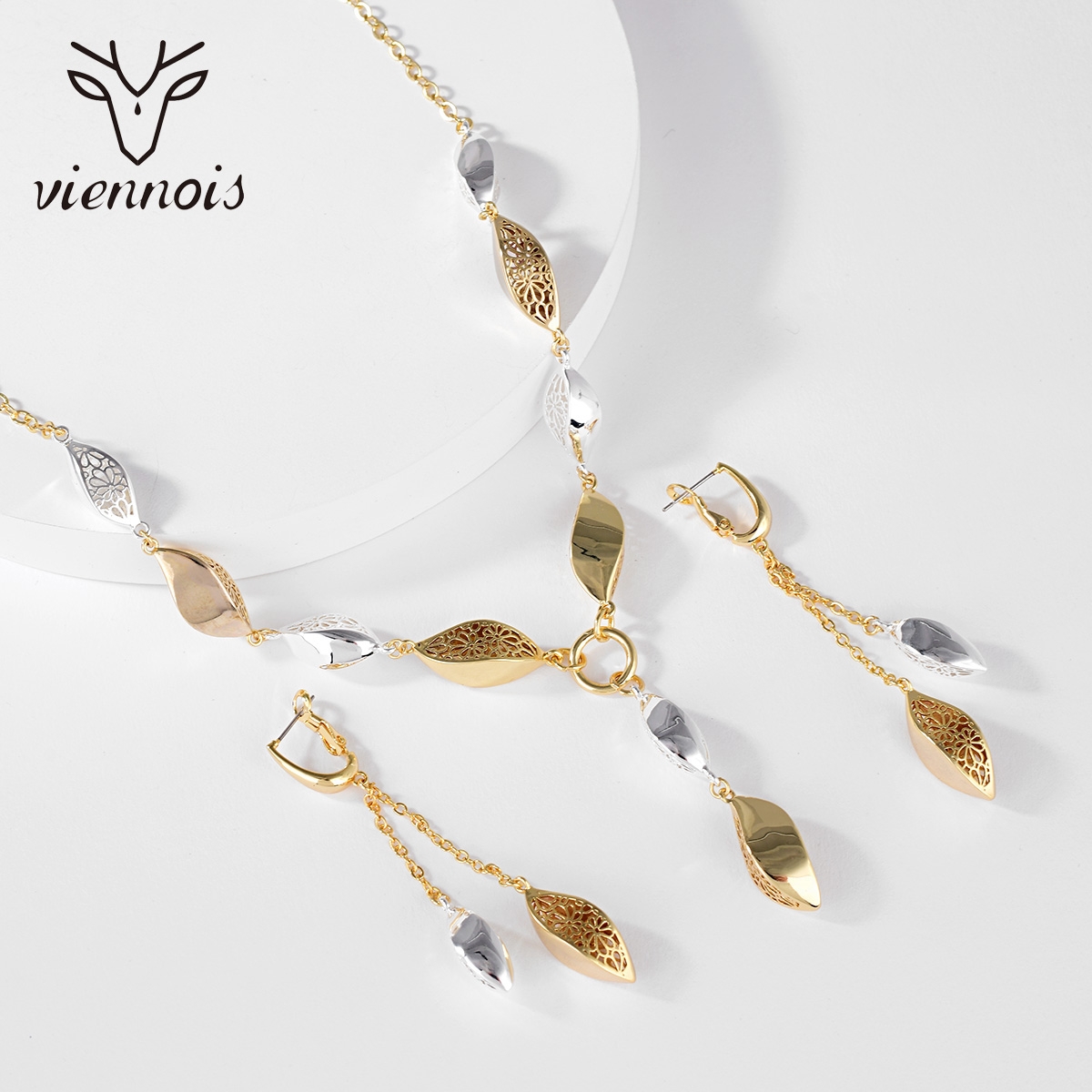 Zinc Alloy Gold Plated 2 Piece Jewelry Set at Super Low Price