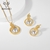 Picture of Nickel Free Gold Plated Zinc Alloy Necklace and Earring Set with Easy Return