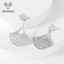 Show details for Buy Platinum Plated Copper or Brass Dangle Earrings with Low Cost