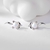 Picture of Staple Swarovski Element Pearl Platinum Plated Stud Earrings