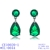Picture of Inexpensive Platinum Plated Cubic Zirconia Dangle Earrings in Flattering Style