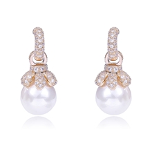 Show details for Recommended White Copper or Brass Dangle Earrings from Top Designer