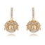 Show details for Medium Copper or Brass Dangle Earrings at Unbeatable Price