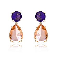 Show details for Wholesale Copper or Brass Medium Dangle Earrings with No-Risk Return