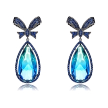 Show details for Origninal Medium Copper or Brass Dangle Earrings