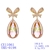 Picture of Low Cost Gold Plated Copper or Brass Dangle Earrings with Price