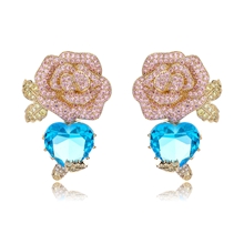 Show details for Sparkling Flowers & Plants Copper or Brass Dangle Earrings