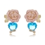 Show details for Sparkling Flowers & Plants Copper or Brass Dangle Earrings