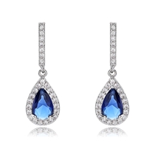 Show details for Copper or Brass Platinum Plated Dangle Earrings from Editor Picks