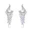 Show details for Shop Platinum Plated Cubic Zirconia Dangle Earrings with Wow Elements