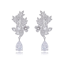 Show details for Low Cost Platinum Plated Casual Dangle Earrings with Full Guarantee