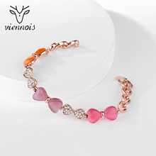 Show details for Designer Rose Gold Plated Opal Fashion Bracelet with No-Risk Return