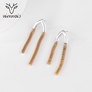 Picture of Zinc Alloy Gold Plated Dangle Earrings From Reliable Factory
