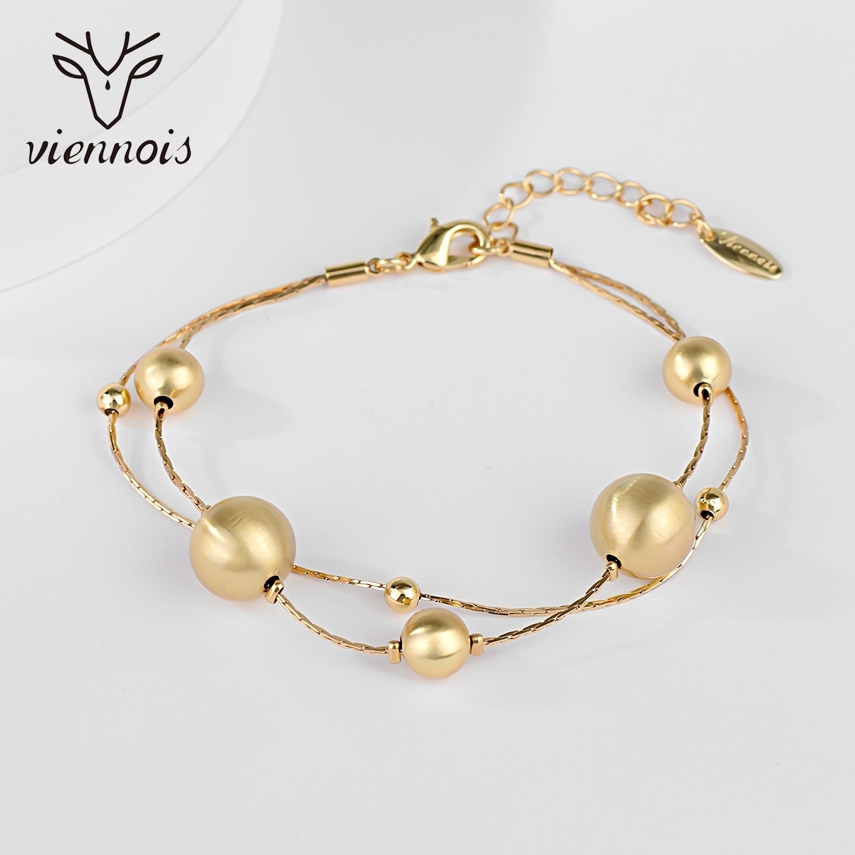 Hypoallergenic Multitone Plated Zinc Alloy Fashion Bracelet with Easy Return