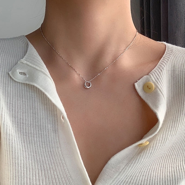 Unique Cubic Zirconia Small Pendant Necklace