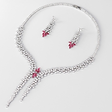 Show details for Luxury Cubic Zirconia 2 Piece Jewelry Set Online Only